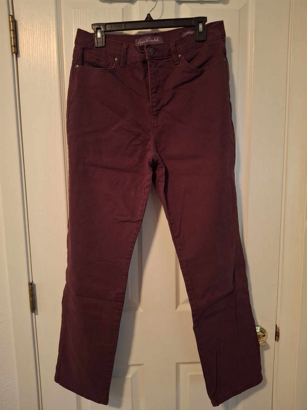 Gloria Vanderbilt Amanda Plum Straight-Leg 5-pocket Women’s Jeans Size 12